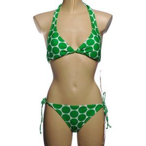 Hula Honey Green Polka Dot Bikini - Small